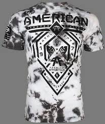 American Fighter Mens T Shirt Fairbanks Athletic White Tie Dye Biker Gym 40 Ebay