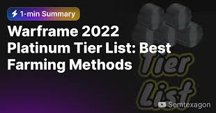 warframe 2022 platinum tier list best