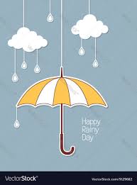 happy rainy day royalty free vector