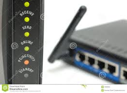 Modem Lights And Router Stock Image Image Of Equipment