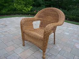 Oakland Living Resin Wicker Arm Chair