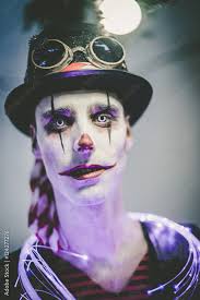 man with halloween make up stock foto