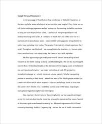 Personal Statements  General Residency Personal Statement Sample