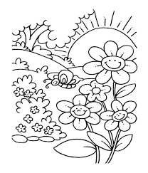 Click the spring flowers coloring pages to view printable version or color it online (compatible with ipad and android tablets). Spring Flower In Garden Coloring Pages For Kids Spring Coloring Pages Flower Coloring Pages Free Printable Coloring Pages