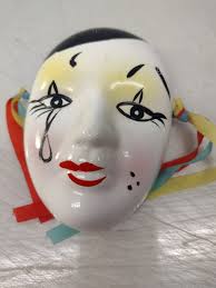White Mask Painted Decorative Porcelain
