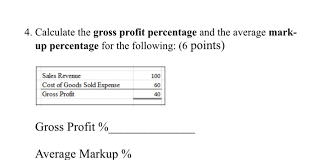 calculate the gross profit percene