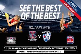 Check out the odds from australia's leading bookies. Women S Exhibition Match Melbourne V Western Bulldogs Smjfl