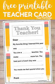 Pick from our selection of teacher appreciation card templates and customize them to make them your own. Free Printable Thank You Card Teacher Paper Trail Design Free Teacher Appreciation Printables Teacher Appreciation Printables Teacher Thank You Cards