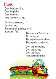 trains poem for cl 3 cbse with