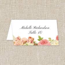 Wedding Place Cards Printable Reception Place Cards