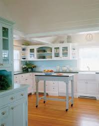 Seaglass Blue Kitchen Cabinets