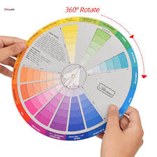 color mixing guide wheel for makeup