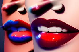 red lipstick with blue undertones