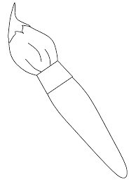 paintbrush school coloring pages