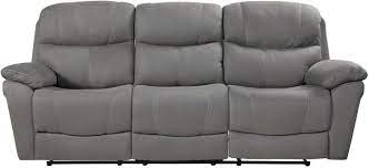 Homelegance Longvale Gray Double Reclining Sofa