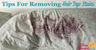 removing hair dye stains from surfaces