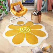 washable sunflower rug soft fl