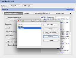 importing code formatter settings from