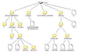 estructura de archivos y directorios
