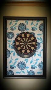 Fabric Frame Behind The Dart Board To