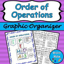 Order Of Operations Graphic Organizer