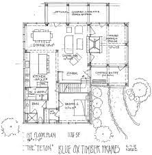Teton Timber Frame Home Floor Plan