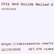 city and guilds walled garden login