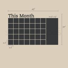 Chalkboard Wall Calendar With Memo