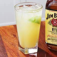 The best is probably just an ice cube, with maybe a splash of water or club soda. Jim Beam Rye And Apple Juice
