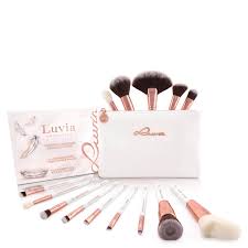 luvia essential brushes set feather