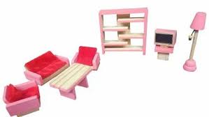 velvet wooden pink living room set for