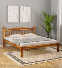 Uttara Sheesham Wood Queen Size Bed