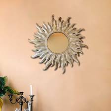 Buy Golden Metal Decorative Mirror Wall