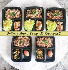 meal prep 5 meals 2 diffe