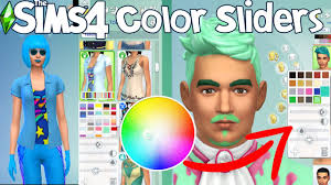 mod adds color sliders to the sims 4