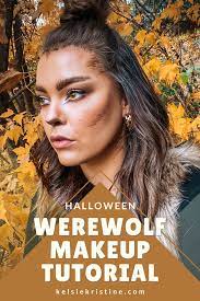 werewolf halloween makeup look kelsie