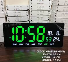 3604 Led Digital Alarm Clock Wall Hang