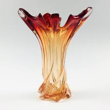Vintage Murano Glass Vase Italy 1960