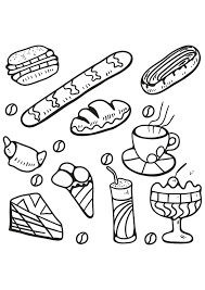 There's no better cure for cabin fever than printing and coloring our free coloring pages for kids. Food Coloring Pages For Adults