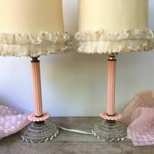 Pair Of Art Deco Antique Boudoir Lamps