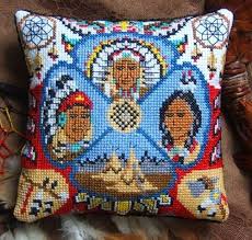 Find hundreds of beautiful cross stitch patterns for cross stitch samplers, home decor and more. Native American Indians Mini Cushion Cross Stitch Kit Sheena Rogers Designs