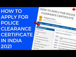 apply for police clearance certificate