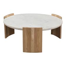 Curved Wood Legs Coffee Table