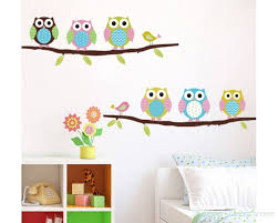 cute owl wall sticker tree stickers