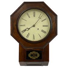 Antique Atkins Drop Octagon Wall Clock