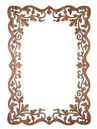 laser cut decorative frame template