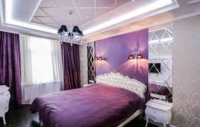 purple colour combination for bedroom