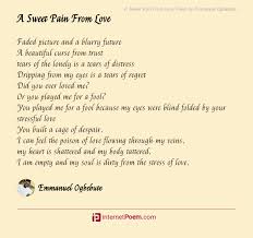 a sweet pain from love poem by grtest