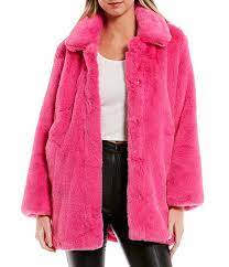 Gb Oversized Faux Fur Jacket Dillard S