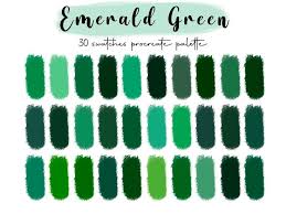 Emerald Green Procreate Palette 30